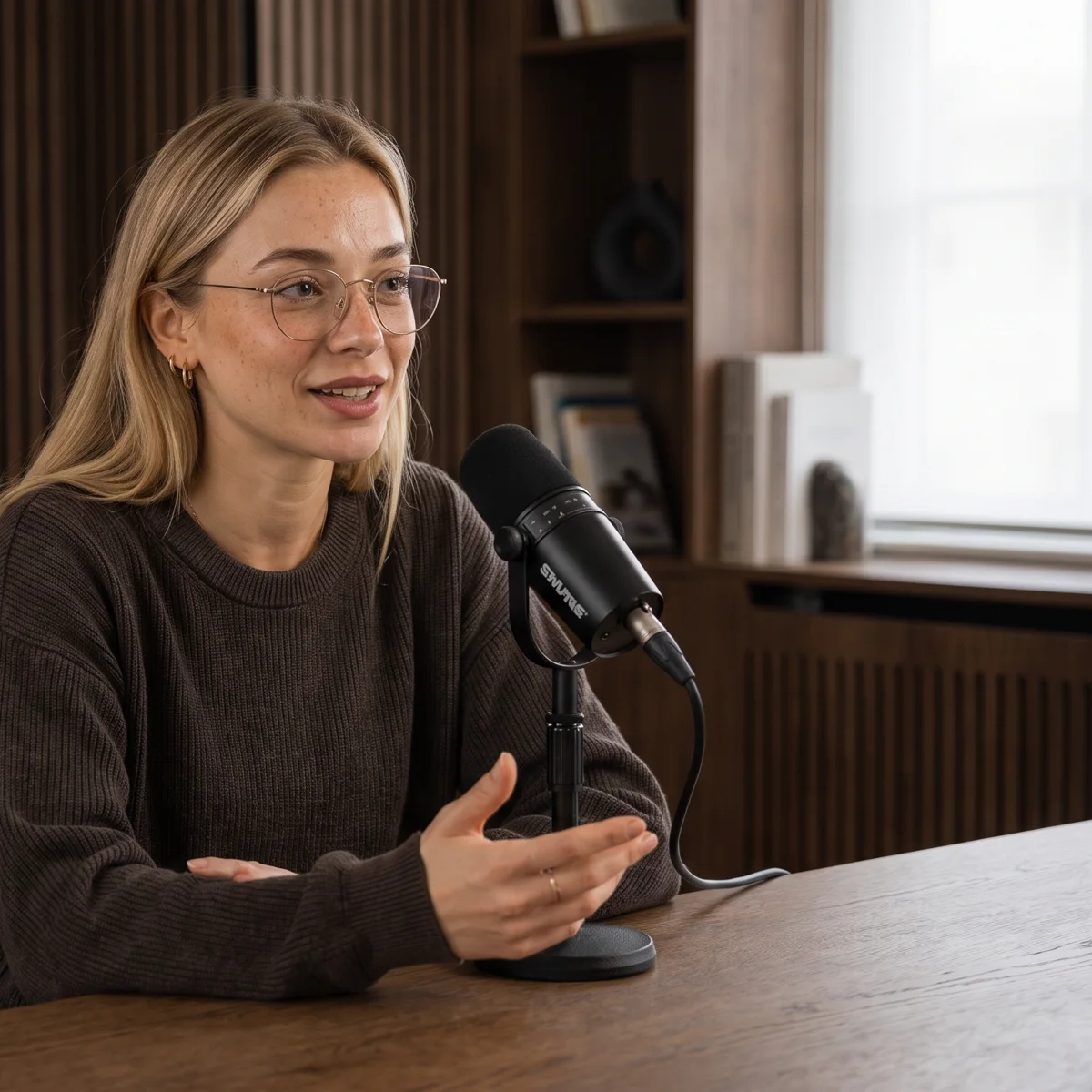 Deniz'in podcast çekimi